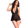 Chilirose - Cr 4720 Babydoll & String Noir M